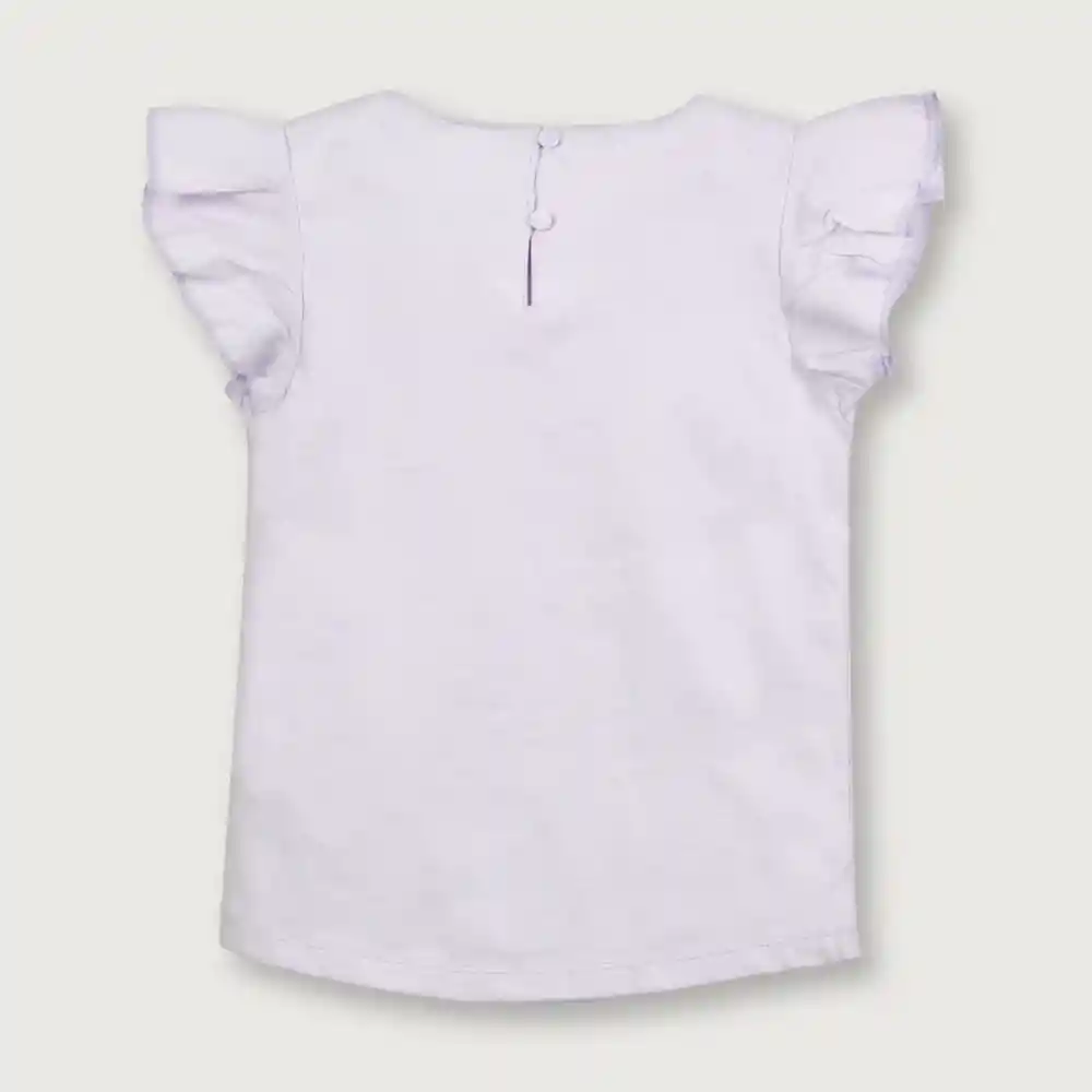 Polera Manga Alita Niña Lila Talla 4a
