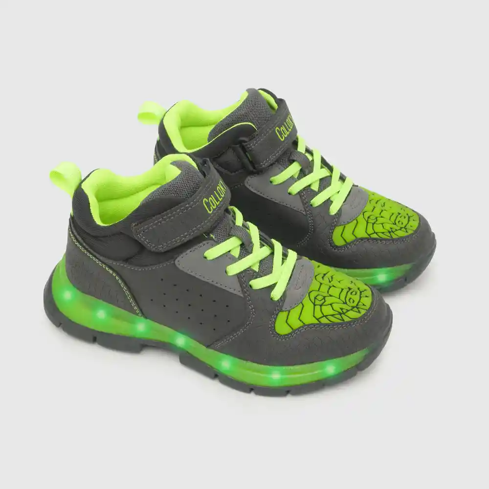 Zapatillas Luces Lúdica Negro Talla 32