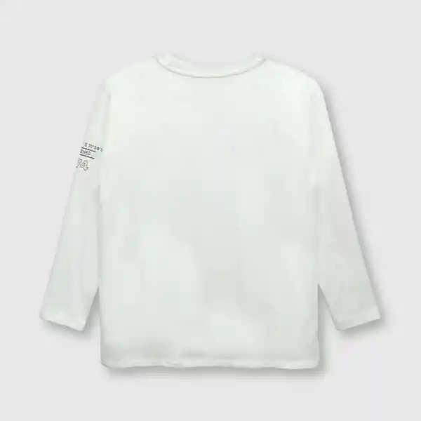 Polera de Niño Off White Talla 8A Colloky