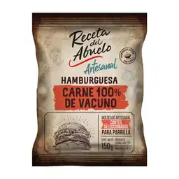 Receta Del Abuelo Hamburguesa Vacuno Artesanal