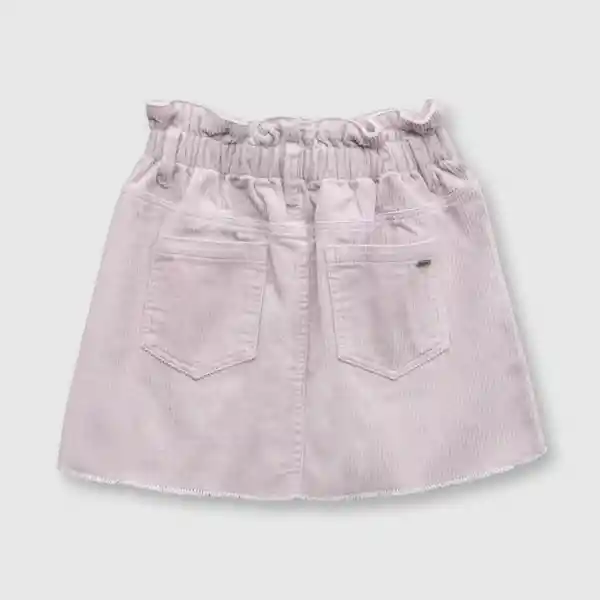 Falda Cintura Recogida de Niña Lila Talla 6A Colloky