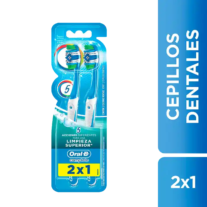 Oral-B Cepillo de Dientes Advanced 5 Acciones de Limpieza Suaves