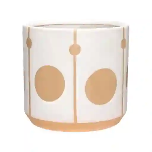 Maceta de Cerámica Con Diseño 20.9 x 19.4 cm 3228397000022