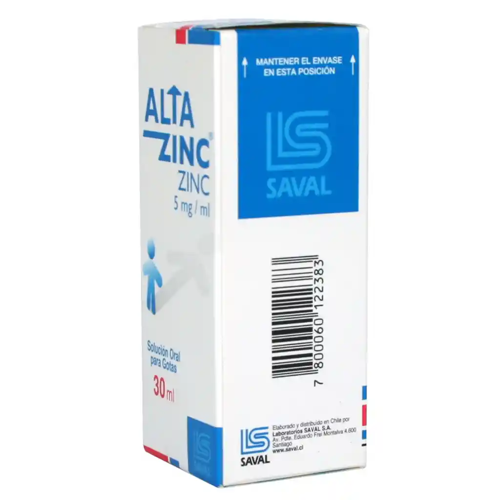 Altazinc Oligoelemento 5 mg Solución Oral para Gotas