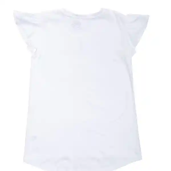 Polera Manga Corta Niña Blanco Pillin 3 a