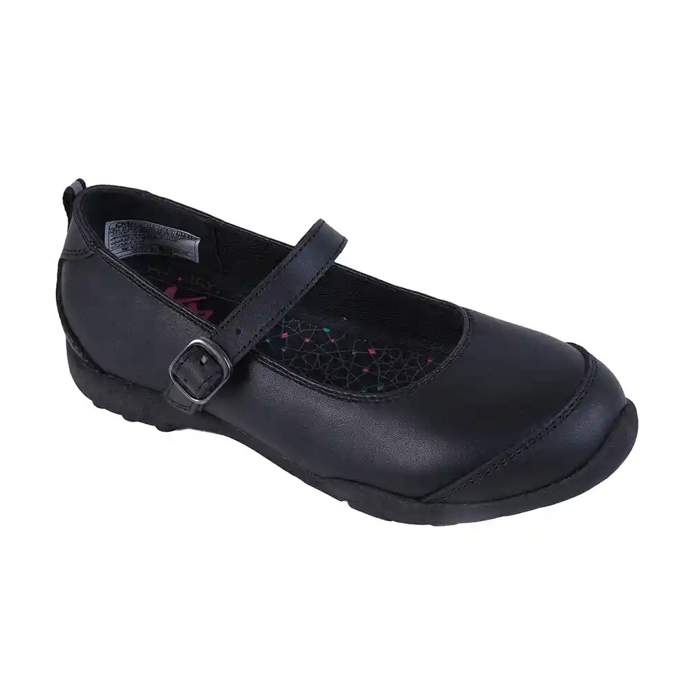 Ballerina Escolar Junior De Niña Negra Talla 28