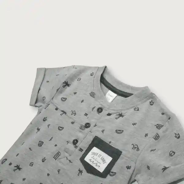 Polera de Niño Gris Talla 9M Opaline