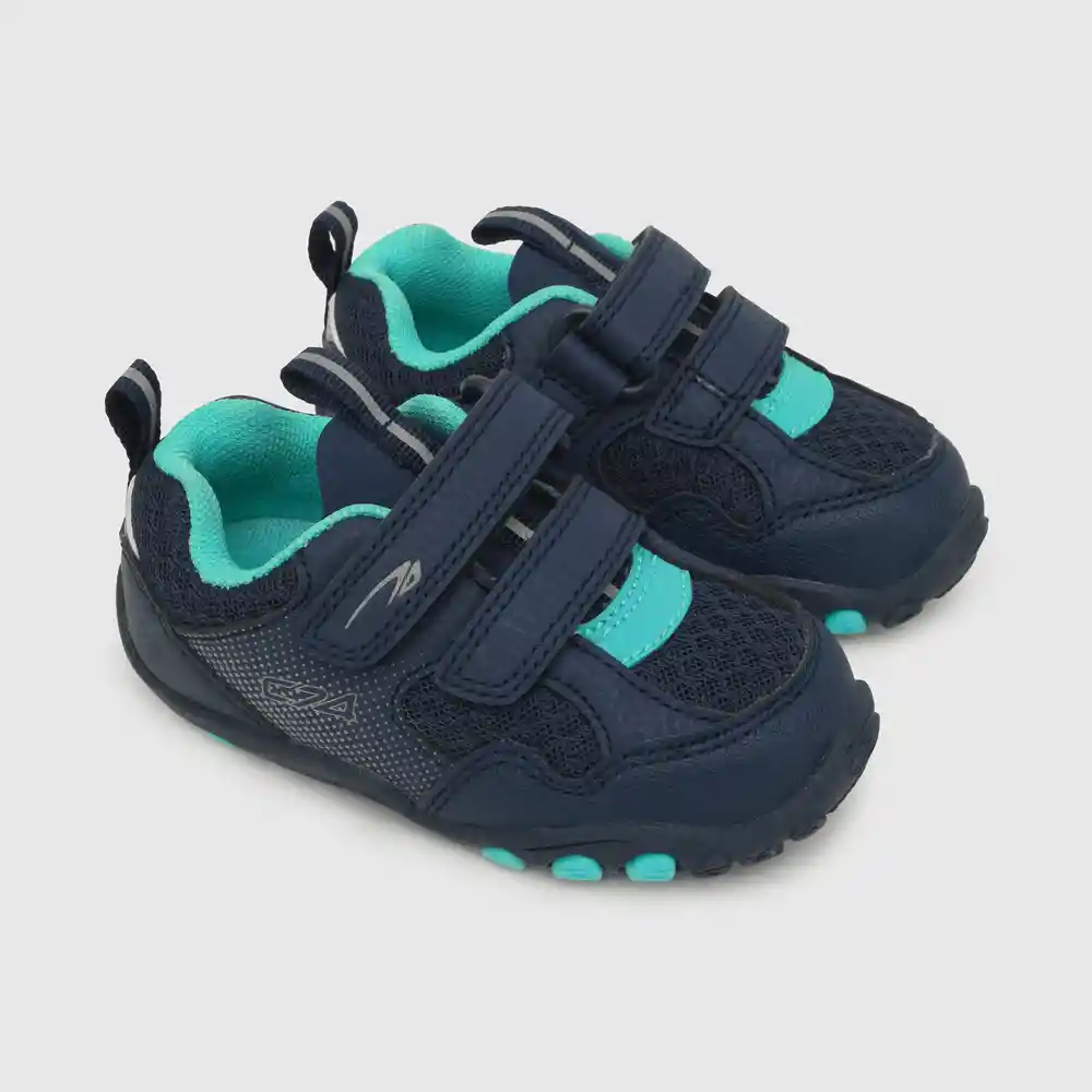 Zapatillas Outdoor Print Lateral Niño Azul Talla 19