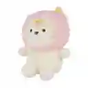 Peluche de Tigre Sentado Rosa y Blanco Miniso