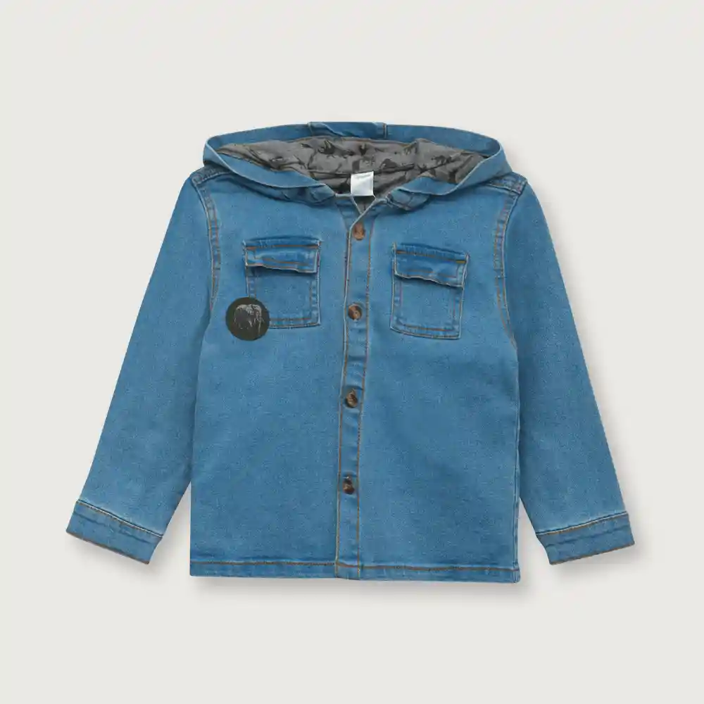 Chaqueta Mezclilla De Niño Azul Talla 12m