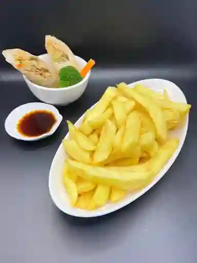 Colacion Papas Fritas con Camaron Mongoliano 5 Unidades de Wanta