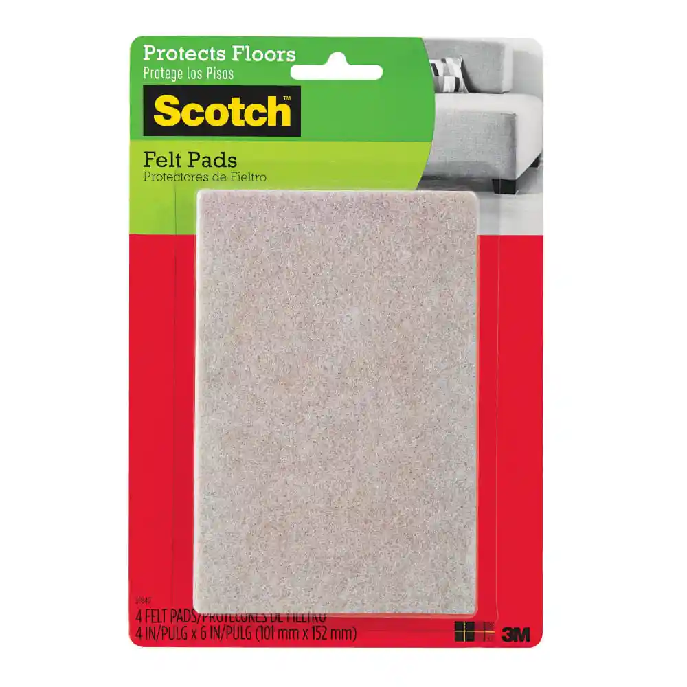 Felt Pads Scotch Protector de Piso Blister 4 UN