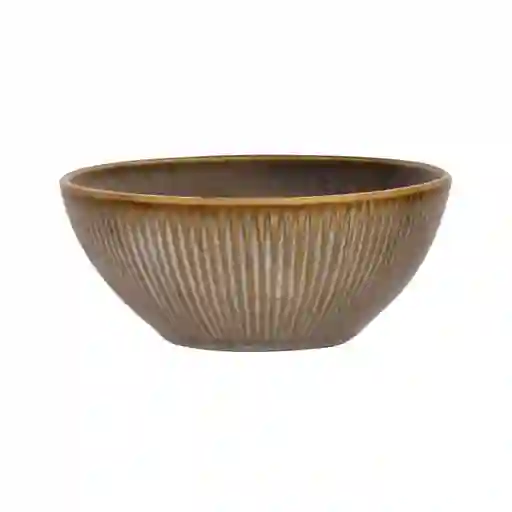 Bowl de Cereal Con Borde Marrón 15.9 cm Casaideas