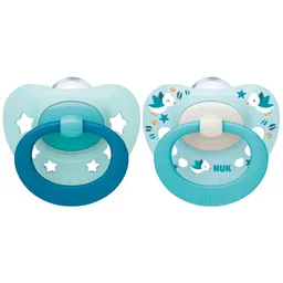 Nuk Set Chupete Signature Azul 0-6 Meses