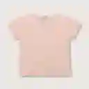 Polera Manga Tipo Princesa Para Niña Rosado Talla 9m