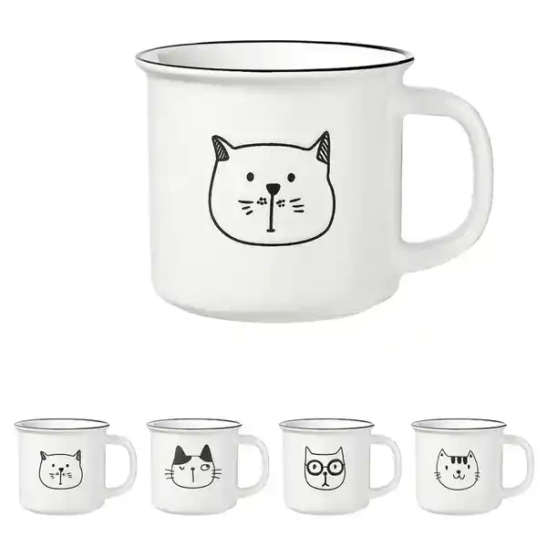 Taza Con Caricatura de Gato Miniso