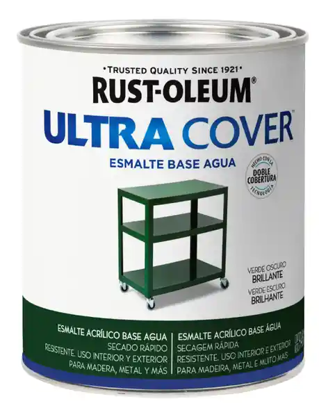 Ultra Cover Rust Oleum Esmalte Al Aguaverde Oscuro Brillante