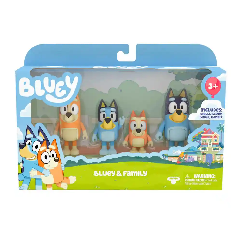 Pack X4 Figuras Bluey Serie 3