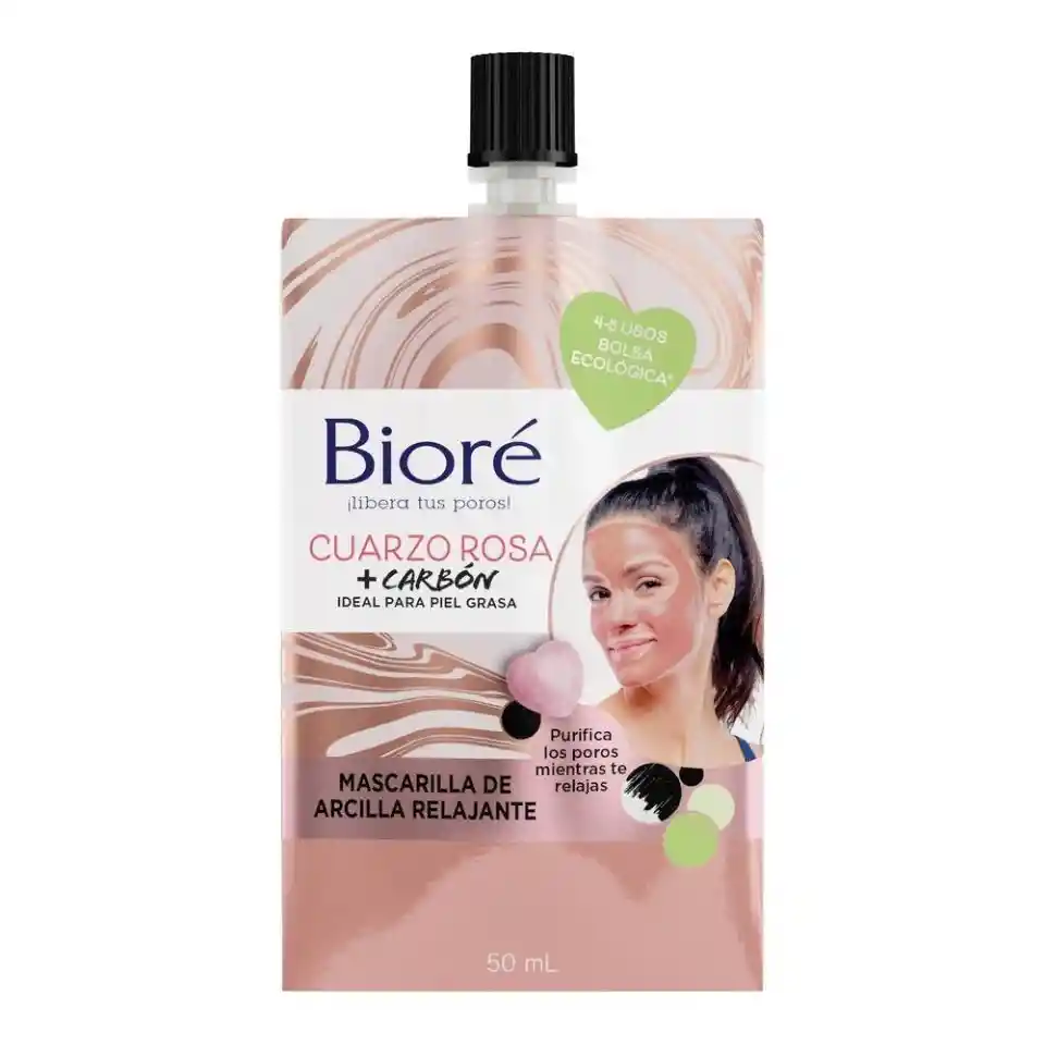 Biore Mascarilla Cuarzo Rosa De Arcilla