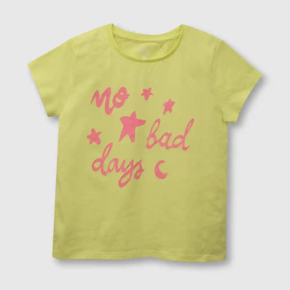 Polera Estampada De Niña Verde Talla 3a