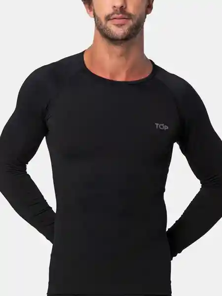 Top Polera Primera Capa Hombr Negro XL 186M25C1