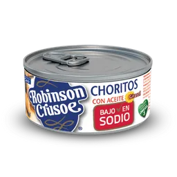 Robinson Crusoe Choritos con Aceite de Girasol en Lata