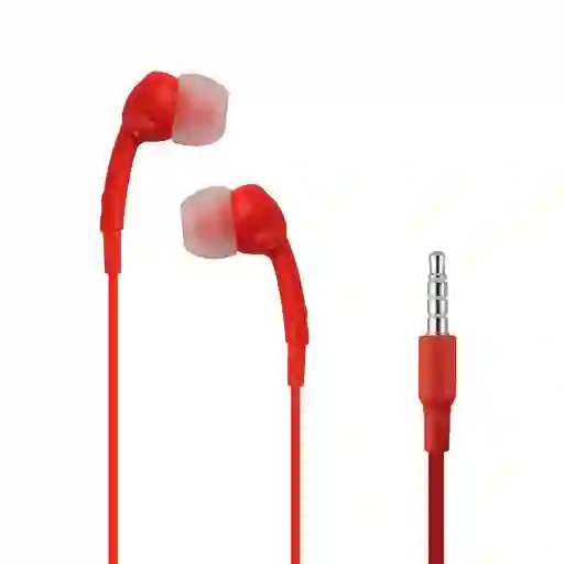 Miniso Audífonos De Cable Rojo 1m