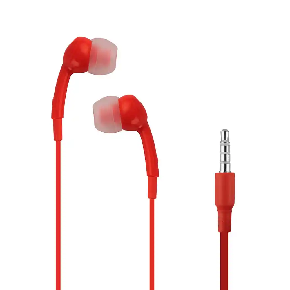 Miniso Audífonos De Cable Rojo 1m