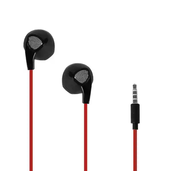 Miniso Audífonos de Cable Clásico Rojo