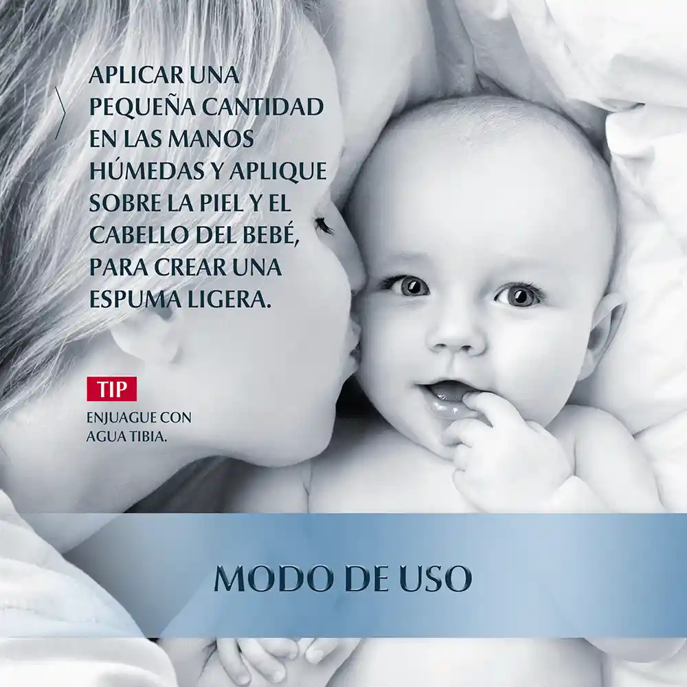Eucerin Baby Baño y Shampoo 2 en 1 para Cabello y Piel