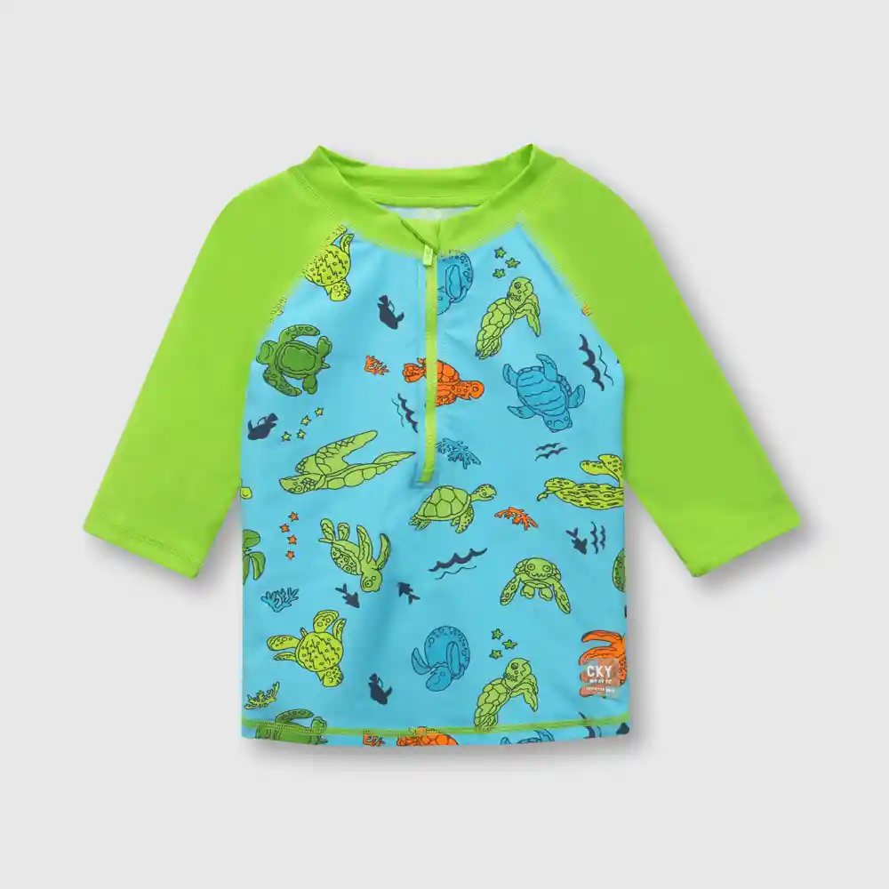 Polera Playa Filtro Uv Calipsoclaro T. 9/12m