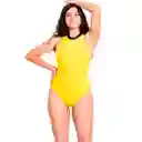 Traje de Baño Deportivo Con Cierre Amarillo Talla L Samia