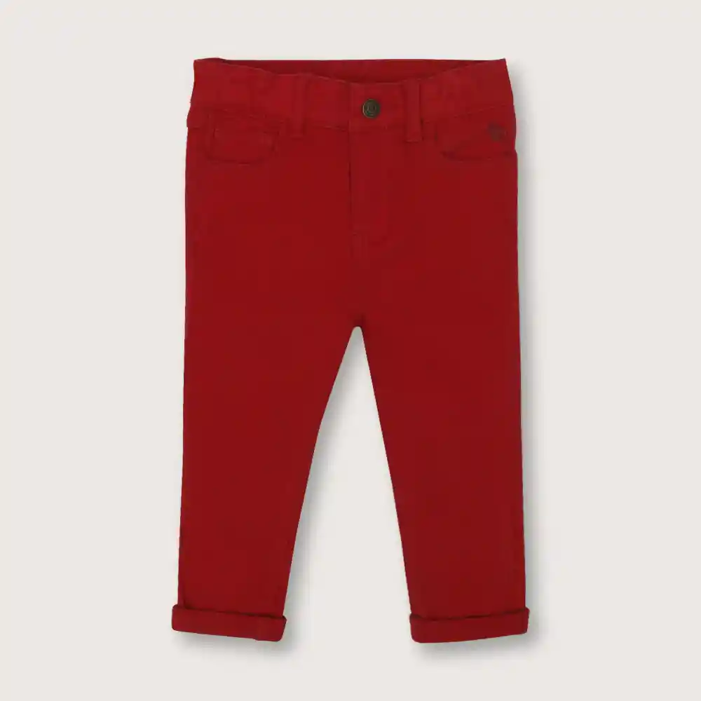 Pantalón De Niño Jungla Rojo Talla 18m