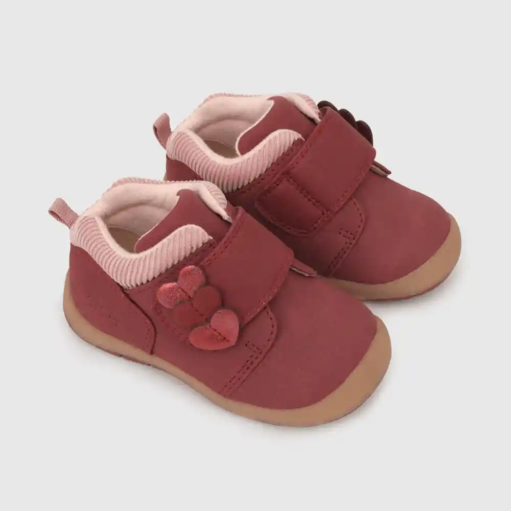 Botines Para Niña Rojo Talla 18