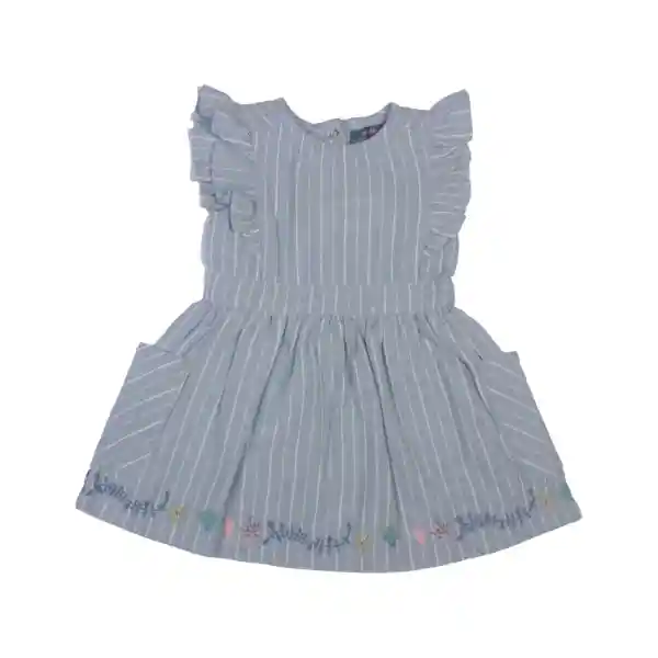 Vestido Bebe Niña Celeste Pillin 4 a