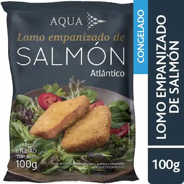 Aqua Lomo Empanizado de Salmón 100 g
