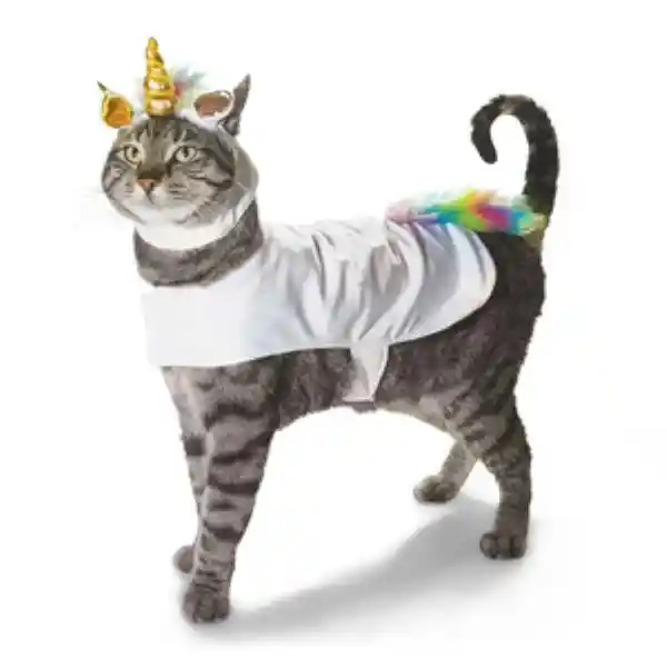 Bootique Disfraz en Forma de Unicornio Para Gato Chico/ Mediano