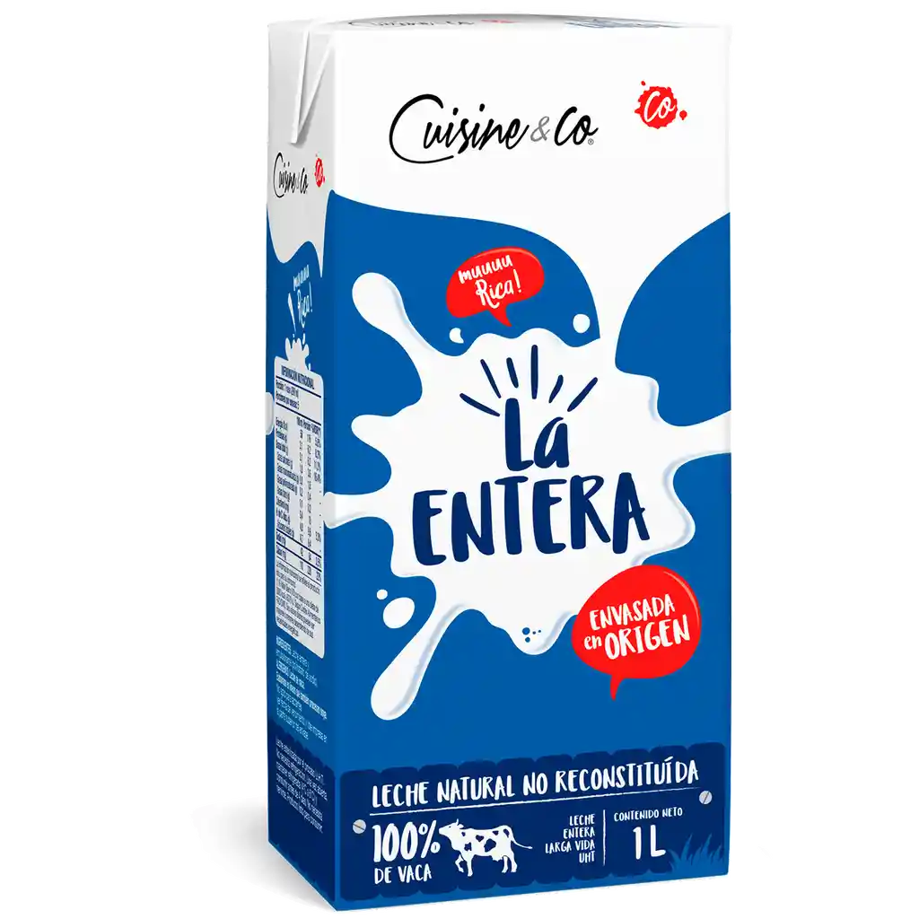 Leche entera 1 L