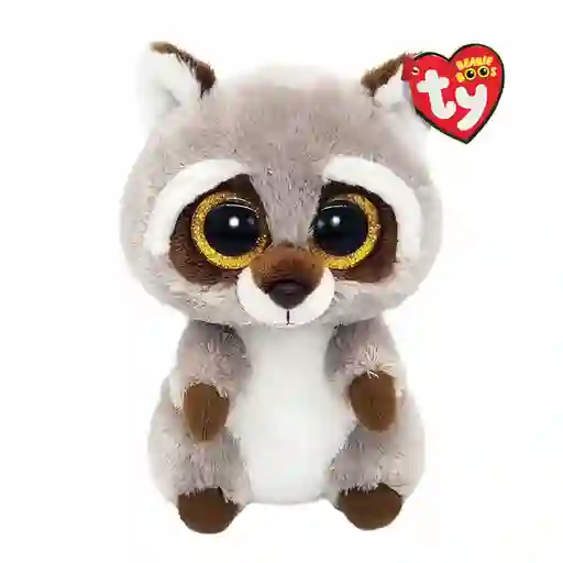 Ty Beanie Boos Peluche Oakie Mapache Gris Regular - 36375