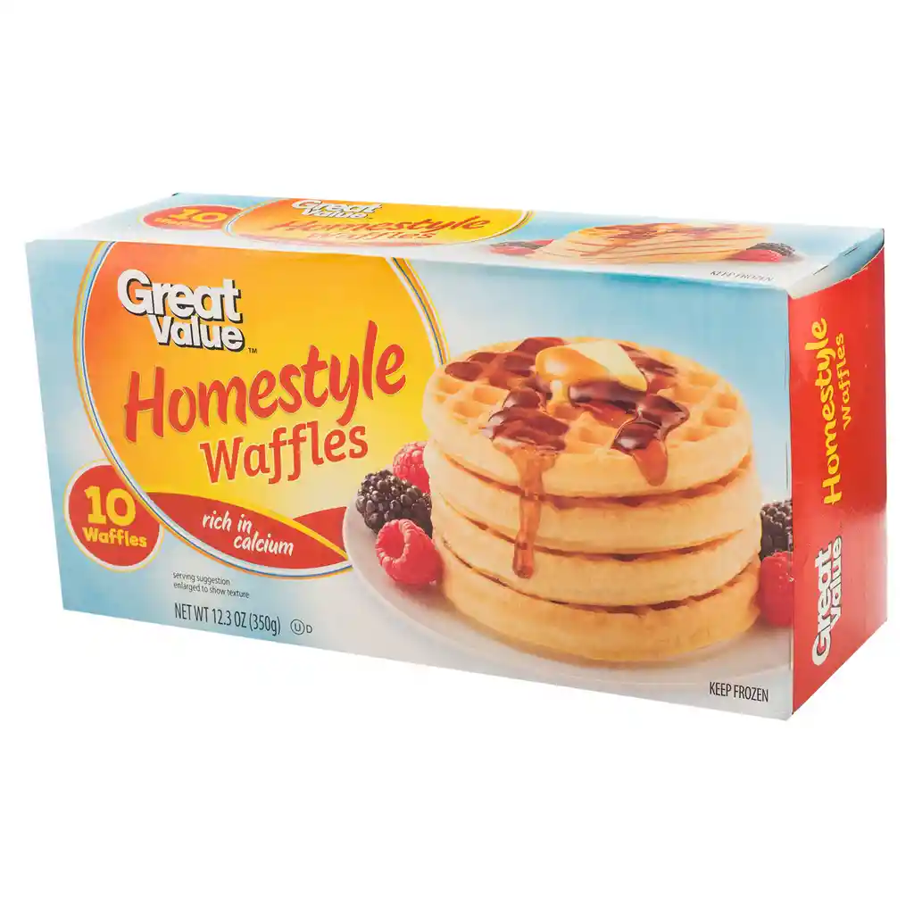 Great Value Waffles Homestyle