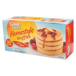 Great Value Waffles Homestyle