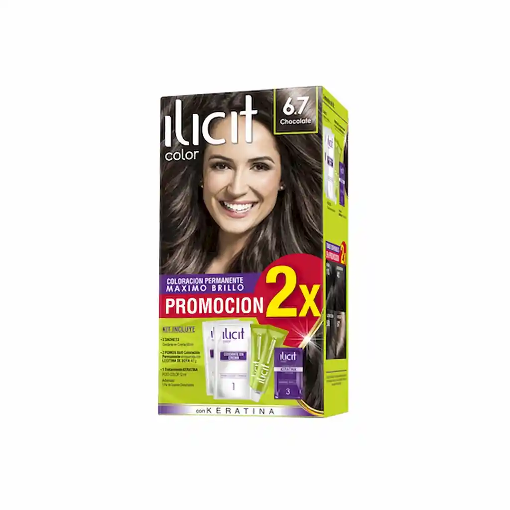 Ilicit Tinte Permanente Capilar Tono 6/7 Chocolate 