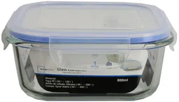 Recipiente Hermético Vidrio Cuadrado 690