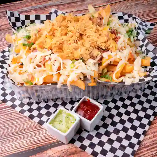 Papas Fritas con Pollo