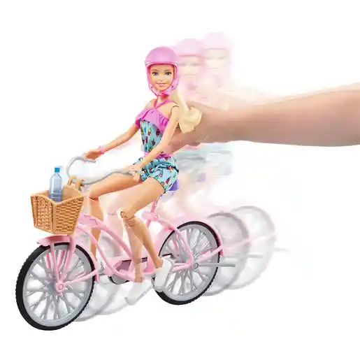 Barbie Mu?Eca Paseo En Bicicleta.