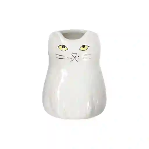 Maceta de Cerámica Gato Alto 10.5 x 15 cm Casaideas