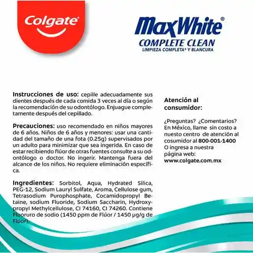 Colgate Crema Dental Max White