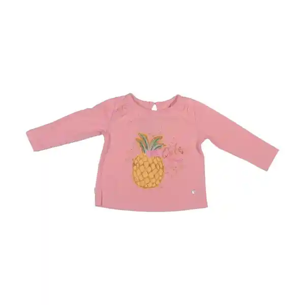 Polera Bebe Niña Rosado Pillin 24 M