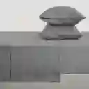 Set Sábana Microfibra King Gris Casaideas