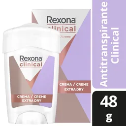 Rexona Antitranspirante Clinical Extra Dry en Crema